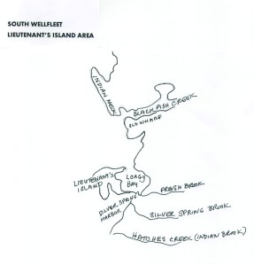 Lieutenant's Island sketch map